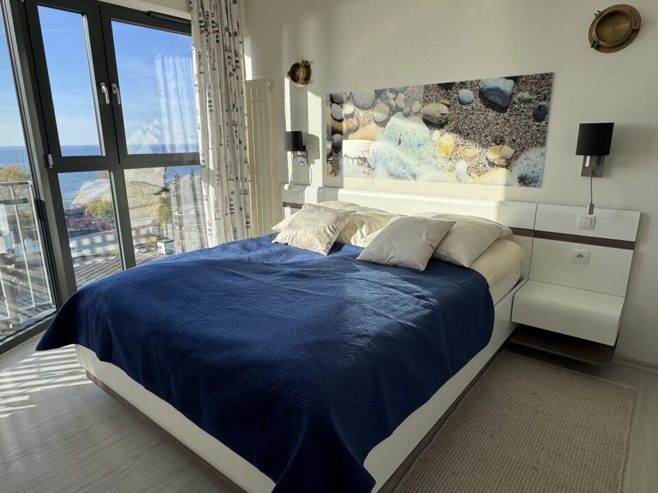 Chambre avec baie panoramique face à la mer – Appartement Horyzont, Międzyzdroje