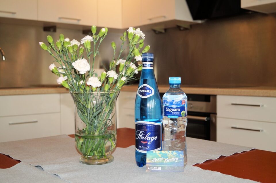 Coffret de bienvenue dans la cuisine – Appartement Turystyczna 2A, Międzyzdroje