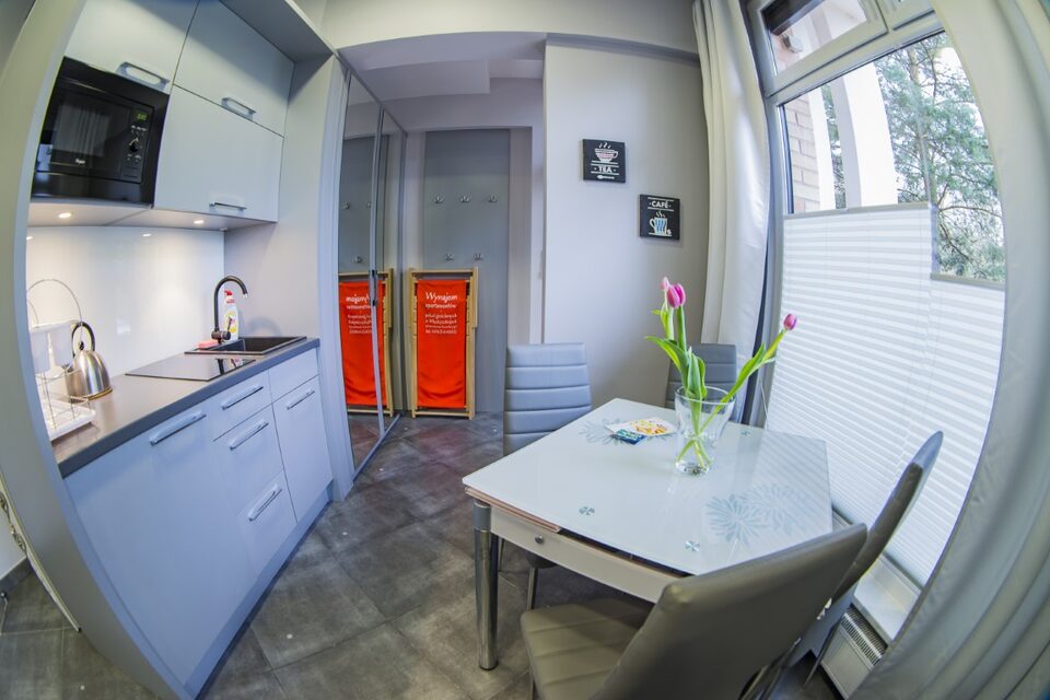 Kitchenette avec micro-ondes – Appartement Turystyczna, Międzyzdroje